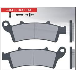 BRENTA KLOCKI HAMULCOWE KH324 SPIEK METALICZNY (ZŁOTE)