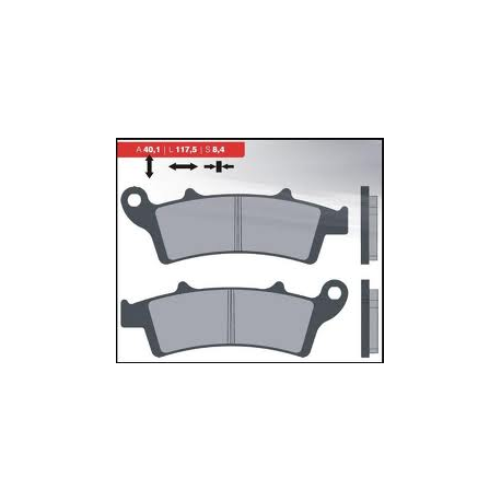 BRENTA KLOCKI HAMULCOWE KH324 SPIEK METALICZNY (ZŁOTE)