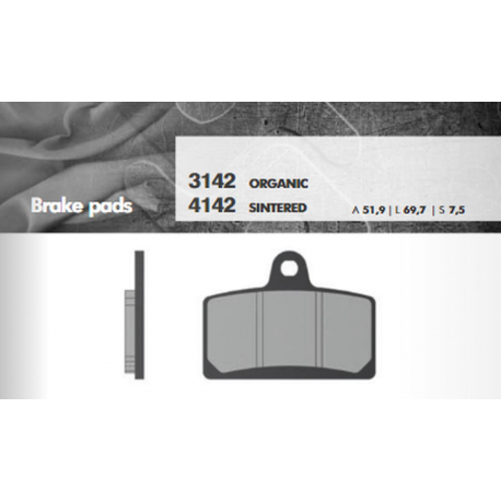 BRENTA KLOCKI HAMULCOWE KH399 SPIEK METALICZNY (ZŁOTE)