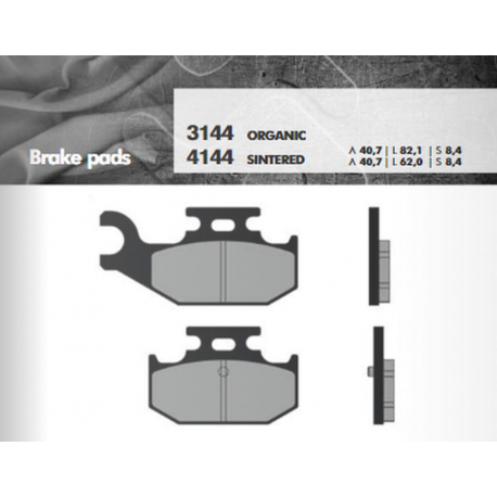 BRENTA KLOCKI HAMULCOWE KH428 (YFM700 RAPTOR 06-12 TYŁ), SPIEK METALICZNY (ZŁOTE)