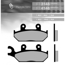BRENTA KLOCKI HAMULCOWE KH172 SPIEK METALICZNY (ZŁOTE) YAMAHA XT600 '92-'03, XTZ 660 '92-'98 PRZÓD