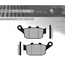 BRENTA KLOCKI HAMULCOWE KH496 SPIEK METALICZNY (ZŁOTE) HONDA CB 500R/X '13-'16, CB 650F '14-'16, CBR 650/CTX 700 TYŁ