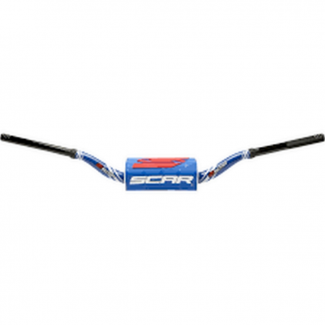 SCAR RACING KIEROWNICA 28,6MM MODEL RC BEND KOLOR NIEBIESKI/CZARNY GĄBKA KOLOR NIEBIESKI/BIAŁY/CZERWONY