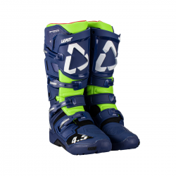 LEATT (NOWOŚĆ 2023) BUTY CROSS 4.5 ENDURO BOOTS BLUE KOLOR GRANATOWY/ZIELONY FLUO ROZMIAR 40.5 / 25.5 cm