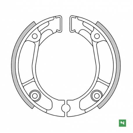 NEWFREN 2022/10 SZCZĘKI HAMULCOWE PRZÓD/TYŁ HONDA C 90 '82-'03, CR 80R '80-'85, CRF 150F '03-'17, CT 110 '80-'09, CT 125 '76-'85