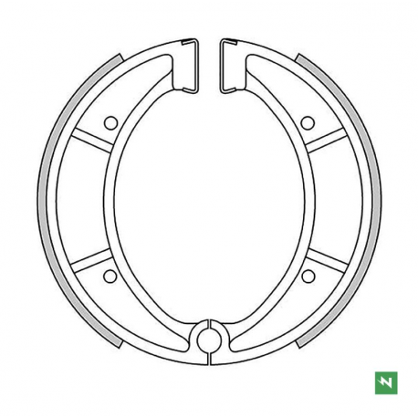 NEWFREN 2022/10 SZCZĘKI HAMULCOWE PRZÓD/TYŁ HUSQVARNA CR 125 '83-'90, CR 240 '81-'87, CR 250 '81-'95, WR 125 '82-'90, WRE 125 '8