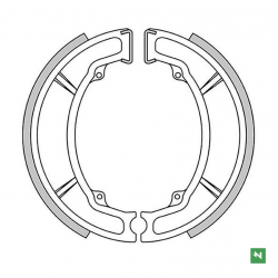 NEWFREN 2022/10 SZCZĘKI HAMULCOWE TYŁ YAMAHA BELUGA 125 '85-'95, DT 125 '74-'87, DT 175 '74-'00, RD 125 '75-'87, SR 125 '82-'91,