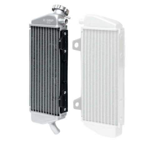 X-GRIP CHŁODNICA PRAWA (Z KORKIEM) PASUJE DO: KTM EXCF '20-'21, SXF '19-'21, HUSQVARNA FE '20-21, HUSQVARNA TC '19-'21, GASGAS M