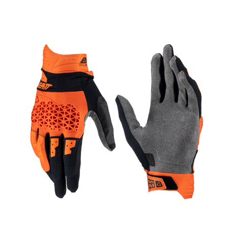 LEATT (NOWOŚĆ 2023) RĘKAWICE MOTO 3.5 LITE GLOVES ORANGE KOLOR POMARAŃCZOWY/CZARNY ROZMIAR S