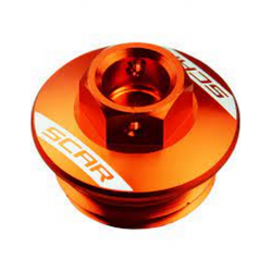 SCAR RACING KORKI INSPEKCYJNE SILNIKA KTM 50-450 SX/SXF '06-'23, 125-500 EXC/EXCF/TPI '06-'23 KOLOR POMARAŃCZOWY