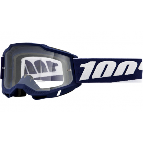 100 PROCENT (2023) FA21 GOGLE ACCURI 2 MIFFLIN - CLEAR LENS KOLOR GRANATOWY/BIAŁY SZYBKA PRZEŹROCZYSTA