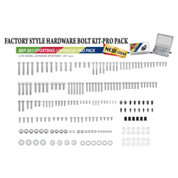 ACCEL 2023/04 KOMPLET ŚRUB, NAKRĘTEK, PODKŁADEK, KOŁKÓW I ZAWLECZEK DO MOTOCYKLI SZOSOWYCH JAPOŃSKICH
