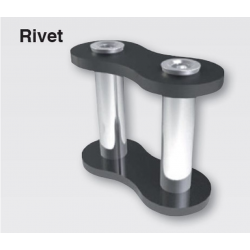 CZ ZAKUWKA ŁAŃCUCHA 530 DZO O-RING BRONZE RIVET (DRĄŻONA)