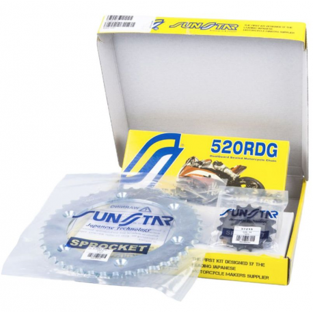 SUNSTAR 2023/06 ZESTAW NAPĘDOWY YAMAHA TTE 600 '96-'98 STANDARD (15/47/110) (DO 750CC) (SUN37215/SUN1-3538-47/SS520RDG-110N)