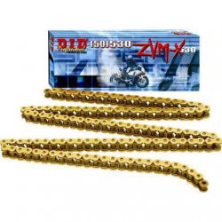 DID 50(530)ZVMXG&G-106 ŁAŃCUCH ZŁOTY / ZŁOTY (106 OGNIW) X-RING (50ZVMXGG106)(50ZVMXGB-106)(OTWARTY + ZAKUWKA) (50ZVMXGG-106)