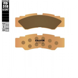 GALFER KLOCKI HAMULCOWE KH677 YAMAHA YXE 1000 WOLVERINE '21-'23 YXZ 1000 '16-'23 SPIEK METALICZNY (ZŁOTE) TYŁ