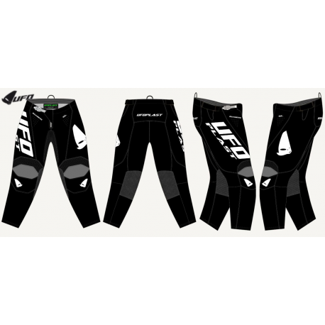 UFO 2023/07 SPODNIE BAMBERG CROSS KOLOR CZARNY/BIAŁY ROZMIAR M / EU50 / US32 - UFO KOLEKCJA 2024