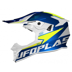 UFO 2023/07 KASK INTREPID CROSS KOLOR NIEBIESKI/BIAŁY/ŻÓŁTY FLUO ROZMIAR M - UFO KOLEKCJA 2024