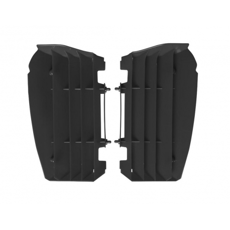 RACETECH (RTECH) 2023/10 OSŁONY (KRATKI) WLOTÓW CHŁODNIC POWIĘKSZONYCH YAMAHA YZ 125/250 '22-'23, YZ 125X/250X '23, KOLOR CZARNY