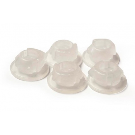 RACETECH (RTECH) 2023/10 ZATRZASKI (CLICK) MOCOWANIA BOCZKÓW I POKRYWY FILTRA POWIETRZA KOLOR BIAŁY NEUTRALNY (5 SZT.) KTM SX 85