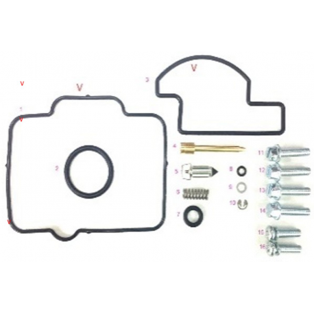 BEARING WORX 2023/04 ZESTAW NAPRAWCZY GAŹNIKA HUSABERG TE 250/300 '11-'14, HUSQVARNA TC 125/250, TE 125/250/300 '14-'17, KTM EXC