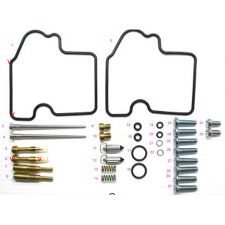 BEARING WORX 2023/04 ZESTAW NAPRAWCZY GAŹNIKA KAWASAKI KVF 700 PRAIRIE '04-'06 (26-1385)