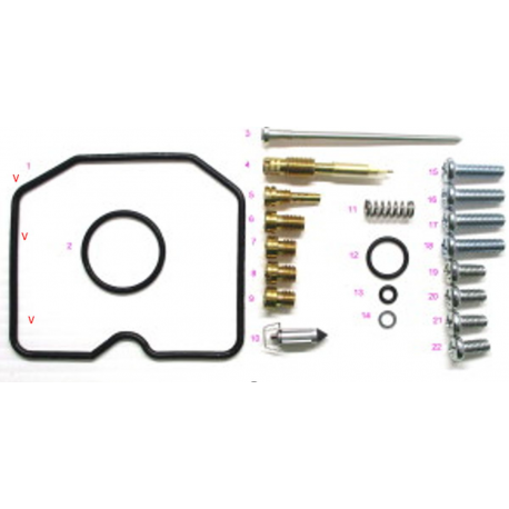 BEARING WORX 2023/04 ZESTAW NAPRAWCZY GAŹNIKA KAWASAKI KLF 300C BAYOU '97-'05 (26-1392)