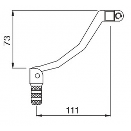 BUZZETTI DŹWIGNIA ZMIANY BIEGÓW ALUMINIOWA YAMAHA YZ 450F '07-