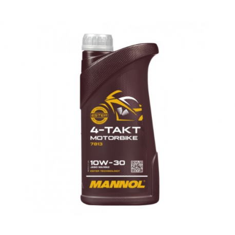 MANNOL OLEJ SILNIKOWY 4T MOTORBIKE 10W50 1L SYNTETYCZNY ESTER TECHNOLOGY (JASO MA/MA2) (7814) (20)
