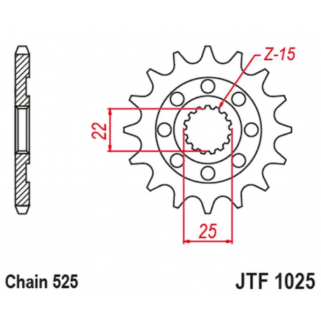 JT 2024/03 ZĘBATKA PRZEDNIA 2354 15 ROYAL ENFIELD HIMALAYAN 411 '16-'22, SCRAM 411 '22-'23, CINTINENTAL / INTERCEPTOR 650 '19-'2