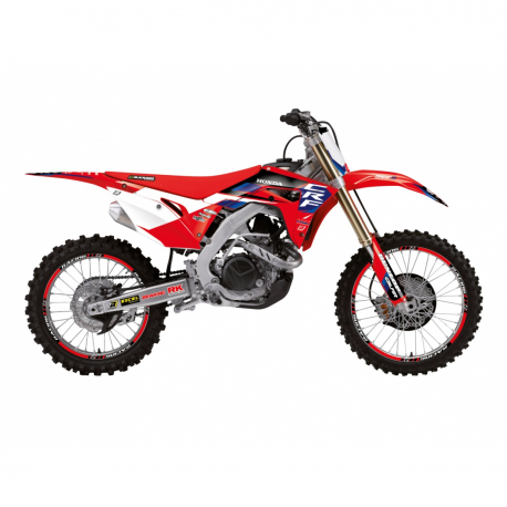BLACKBIRD KOMPLET NAKLEJEK (OKLEIN) HONDA CRF 250R '18-'21, CRF 450R '17-'21, CRF 450X '17-'24 DREAM 5 KOLOR CZERWONY CZARNY