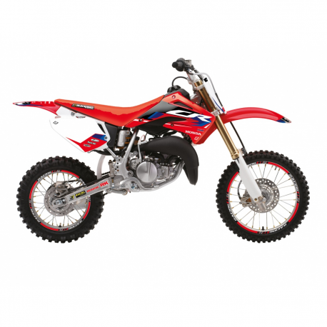 BLACKBIRD KOMPLET NAKLEJEK (OKLEIN) HONDA CR 85 '03-'07 DREAM 5 KOLOR CZERWONY CZARNY