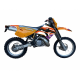 BLACKBIRD KOMPLET NAKLEJEK (OKLEIN) KTM 4T '96-'99 (4 STROKE ALL MODELS) DREAM 5 KOLOR POMARAŃCZOWY CZARNY