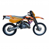 BLACKBIRD KOMPLET NAKLEJEK (OKLEIN) KTM 4T '96-'99 (4 STROKE ALL MODELS) DREAM 5 KOLOR POMARAŃCZOWY CZARNY