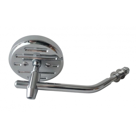 EMGO 2025/02 LUSTERKO HARLEY DAVIDSON 3" OKRĄGŁE CUSTOM BUFALO CHROMOWANE PRAWE / LEWE (GWINT PRAWY M10)