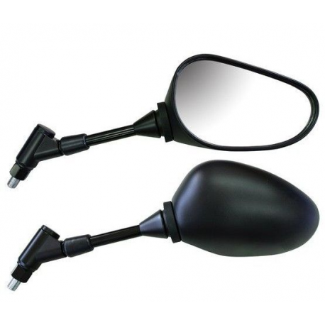 EMGO 2025/02 LUSTERKO YAMAHA XJ6N '14-'16, FZ8 FAZER '13-'15 LEWE(OEM: 20S-26290-10) KOLOR CZARNY (WZÓR ORYGINAŁU) (HOMOLOGACJA)