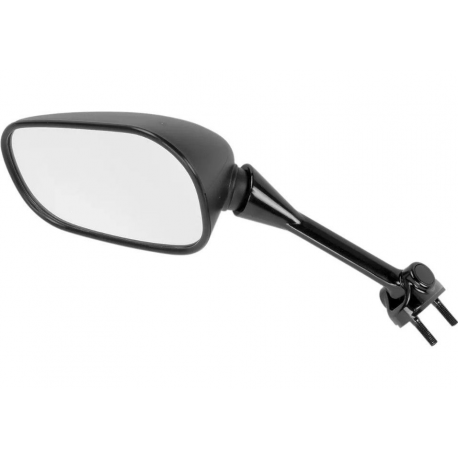 EMGO 2025/02 LUSTERKO KAWASAKI EX 650 R NINJA '06-'08 LEWE (OEM: 56001-0043) KOLOR CZARNY (WZÓR ORYGINAŁU) (HOMOLOGACJA)