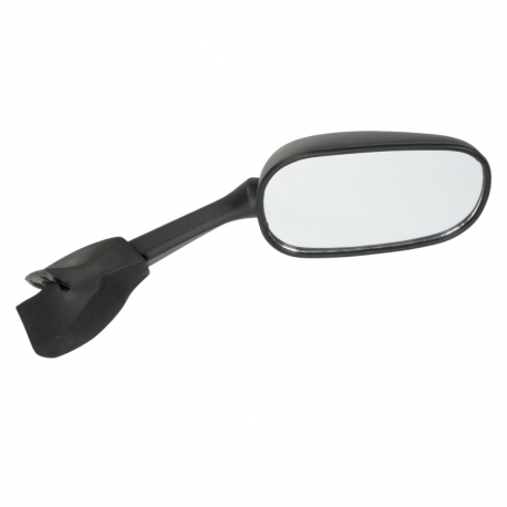 EMGO 2025/02 LUSTERKO YAMAHA FZ6 (FZ6 S) FAZER '04-'06 PRAWE (OEM: 5VX-26290-00) KOLOR CZARNY (WZÓR ORYGINAŁU) (HOMOLOGACJA)