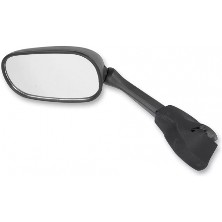 EMGO 2025/02 LUSTERKO YAMAHA FZ6 (FZ6 S) FAZER '04-'06 LEWE (OEM: 5VX-26280-00) KOLOR CZARNY (WZÓR ORYGINAŁU) (HOMOLOGACJA)