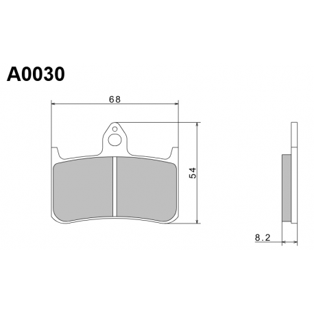 NISSIN KLOCKI HAMULCOWE KH187 PREMIUM SEMI-METALLIC (SPIEK METALICZNY) (ECE R90) (MADE IN JAPAN) (2P-203NS)