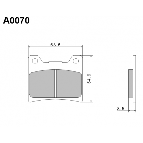 NISSIN KLOCKI HAMULCOWE KH88 PREMIUM SEMI-METALLIC (SPIEK METALICZNY) (ECE R90) (MADE IN JAPAN) (2P-207NS)