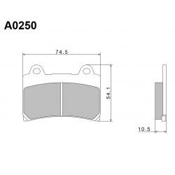 NISSIN KLOCKI HAMULCOWE KH123 PREMIUM SEMI-METALLIC (SPIEK METALICZNY) (ECE R90) (MADE IN JAPAN) (2P-228NS)