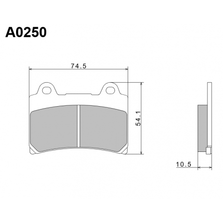 NISSIN KLOCKI HAMULCOWE KH123 PREMIUM SEMI-METALLIC (SPIEK METALICZNY) (ECE R90) (MADE IN JAPAN) (2P-228NS)