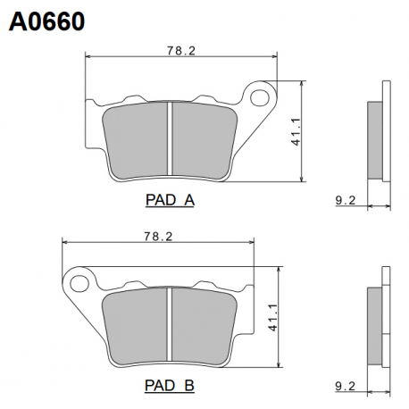 NISSIN KLOCKI HAMULCOWE KH208 PREMIUM SEMI-METALLIC (SPIEK METALICZNY) (ECE R90) (MADE IN JAPAN) (2P-275NS)