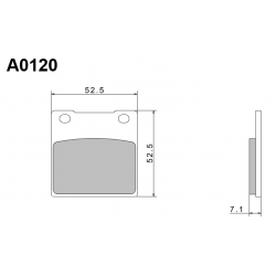NISSIN KLOCKI HAMULCOWE KH63 / KH161 PREMIUM SEMI-METALLIC (SPIEK METALICZNY) (ECE R90) (MADE IN JAPAN) (2P-213NS)