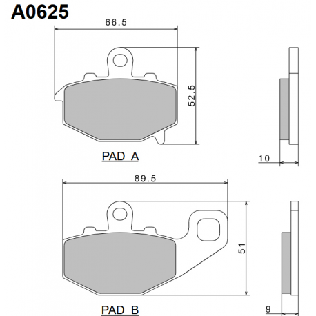 NISSIN KLOCKI HAMULCOWE KH192 PREMIUM SEMI-METALLIC (SPIEK METALICZNY) (ECE R90) (MADE IN JAPAN) (2P-269NS)