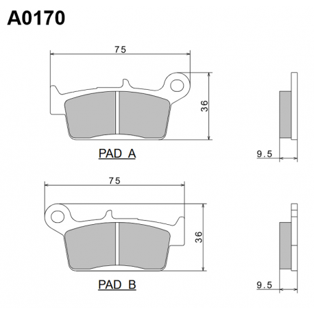 NISSIN KLOCKI HAMULCOWE KH131 PREMIUM SEMI-METALLIC (SPIEK METALICZNY) (ECE R90) (MADE IN JAPAN) (2P-219NS)