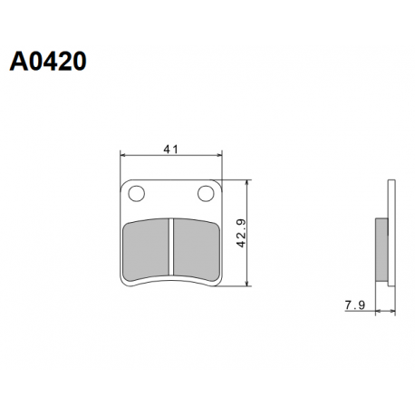NISSIN KLOCKI HAMULCOWE KH257 PREMIUM SEMI-METALLIC (SPIEK METALICZNY) (ECE R90) (MADE IN JAPAN) (2P-246NS)