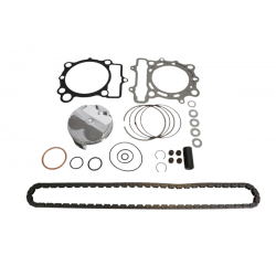 VERTEX 2025/02 ZESTAW NAPRAWCZY GÓRY SILNIKA KAWASAKI KX 250 F (KXF250) '21-'22 (STD. + 0.02MM 77.97MM) (14.1:1) (TŁOK, USZCZELK