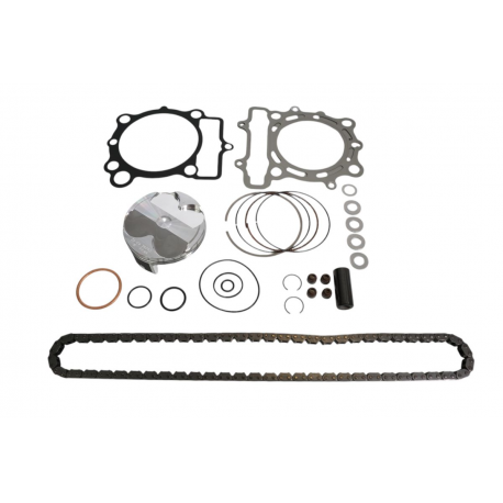 VERTEX 2025/02 ZESTAW NAPRAWCZY GÓRY SILNIKA KAWASAKI KX 250 F (KXF250) '21-'22 (STD. + 0.02MM 77.97MM) (14.1:1) (TŁOK, USZCZELK